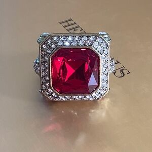 Heidi Daus Crystal Ring Siam Red SZ 9